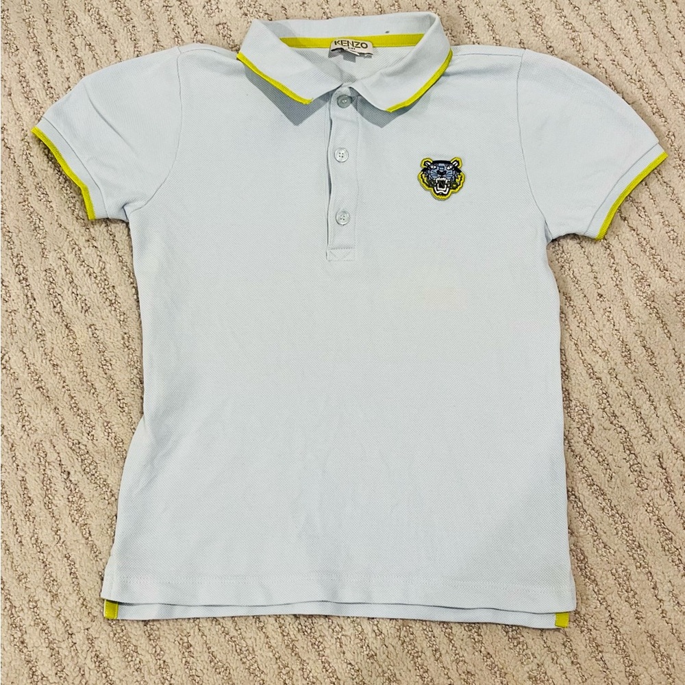 Kenzo Boy Light Blue short Sleeve polo 8